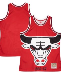 Chicago Bulls Hardwood Classics Blown Out Fashion Jersey - Red