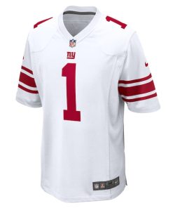 Alternative view of Abdul Carter New York Giants Nike First Round Pick Game Jersey - White