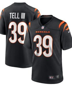 Marvell Tell III Cincinnati Bengals Nike Game Player Jersey - Black