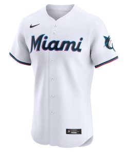 Alternative view of Vidal Brujan Miami Marlins Nike Home Elite Player Jersey - White