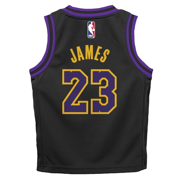 LeBron James Los Angeles Lakers Nike Toddler 2025/26 City Edition Swingman Jersey - Black - Image 3
