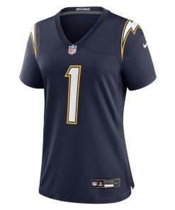 Alternative view of Quentin Johnston Los Angeles Chargers Nike Women's Alternate Super Chargers Game Jersey - Navy