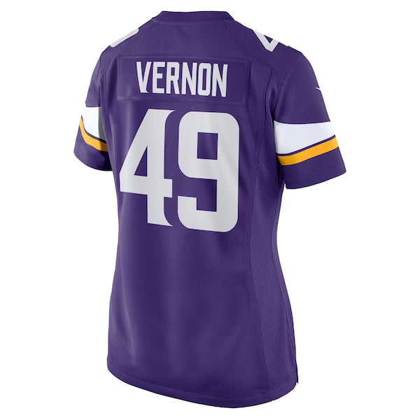 Seth Vernon Minnesota Vikings Nike Women's Game Jersey - Purple - Image 3