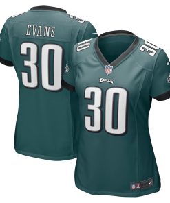 Justin Evans Philadelphia Eagles Nike Women's Game Player Jersey - Midnight Green
