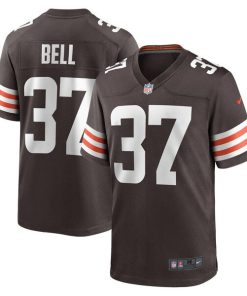 D'Anthony Bell Cleveland Browns Nike Game Player Jersey - Brown