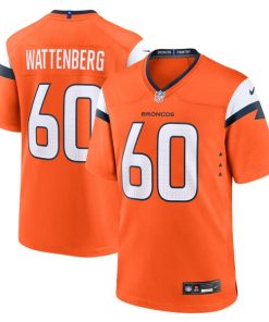 Luke Wattenberg Denver Broncos Nike Team Game Jersey -  Orange