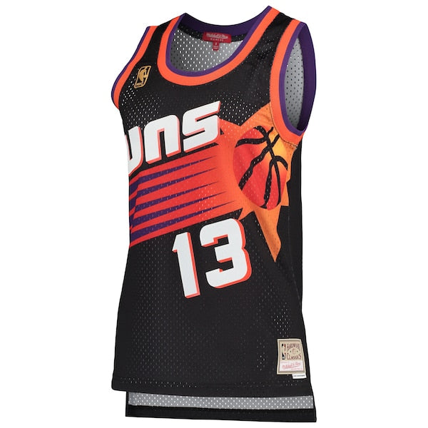 Steve Nash Phoenix Suns Women's Hardwood Classics Swingman Jersey - Black - Image 2