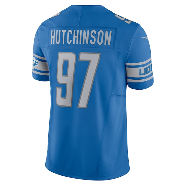 Aidan Hutchinson Detroit Lions Nike Vapor F.U.S.E. Limited Jersey - Blue - Image 3