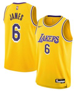 LeBron James Los Angeles Lakers Nike Youth Swingman Jersey - Icon Edition - Gold