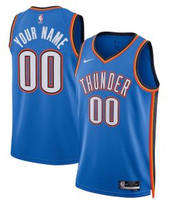 Oklahoma City Thunder Nike Unisex Swingman Custom Jersey Blue - Icon Edition
