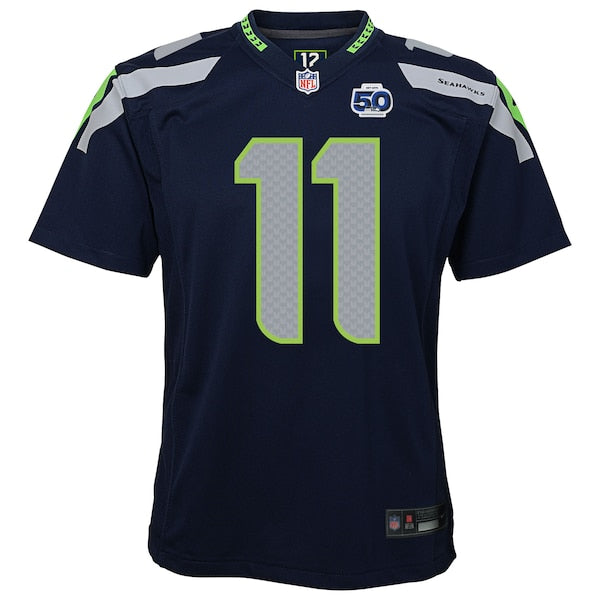 Jaxon Smith-Njigba Seattle Seahawks Nike Youth 50th Season Game Jersey - College Navy - Image 2
