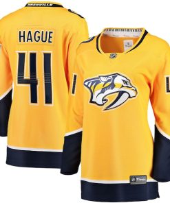 Nicolas Hague Nashville Predators  Women's Home Breakaway Jersey - Gold