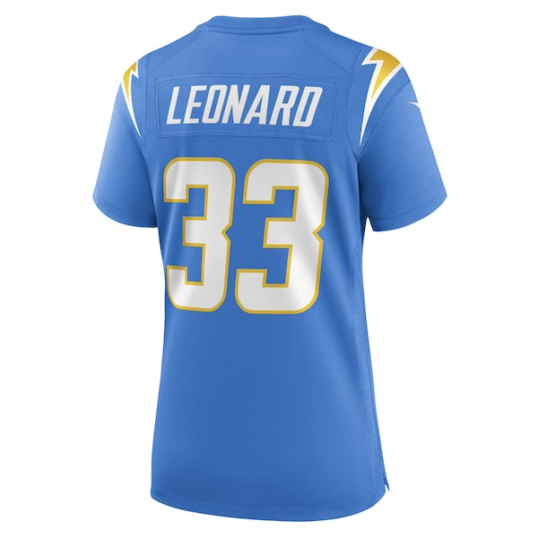 Deane Leonard Los Angeles Chargers Nike Women's Game Player Jersey - Powder Blue - Image 3