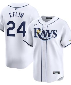 Zach Eflin Tampa Bay Rays Nike Home Limited Player Jersey - White