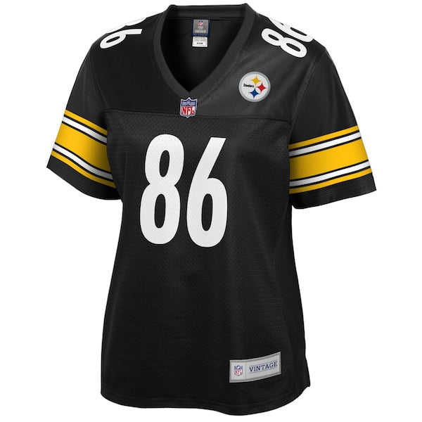 Hines Ward Pittsburgh Steelers NFL Pro Line Women's Retired Player Replica Jersey - Black - Image 2