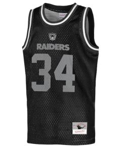 Alternative view of Bo Jackson Las Vegas Raiders  Youth Retired Player NFL Basketball Fashion Jersey - Black