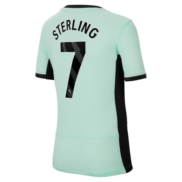 Raheem Sterling Chelsea Nike Youth 2023/24 Third Stadium Replica Player Jersey - Mint - Image 3