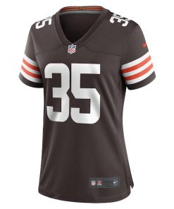 Alternative view of Charlie Thomas Cleveland Browns Nike Women's Team Game Jersey -  Brown