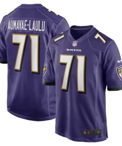 Malaesala Aumavae-Laulu Baltimore Ravens Nike Team Game Jersey -  Purple
