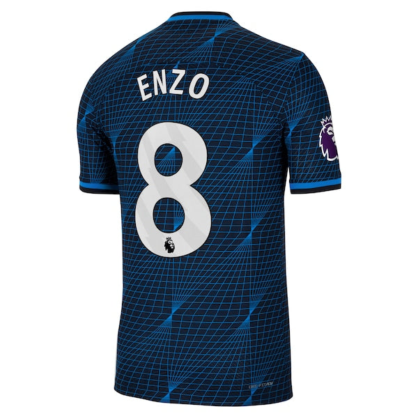Enzo Fern¨¢ndez Chelsea Nike 2023/24 Away Match Authentic Player Jersey - Navy - Image 3