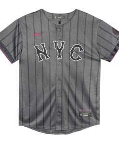 Alternative view of New York Mets Nike Preschool City Connect Jersey - Gray