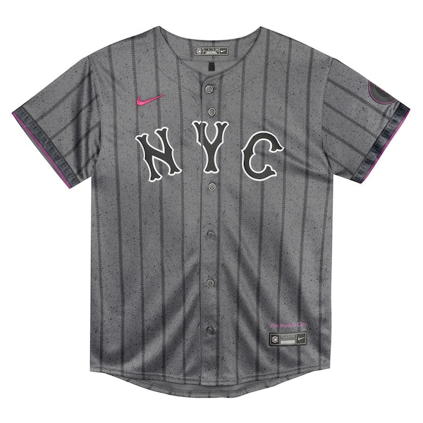 New York Mets Nike Preschool City Connect Jersey - Gray - Image 2