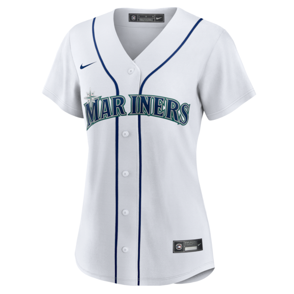 Josh Naylor Seattle Mariners Nike Women's Home Replica Jersey - White - Image 2