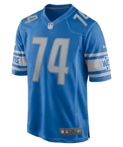 Alternative view of Kayode Awosika Detroit Lions Nike Home Game Player Jersey - Blue