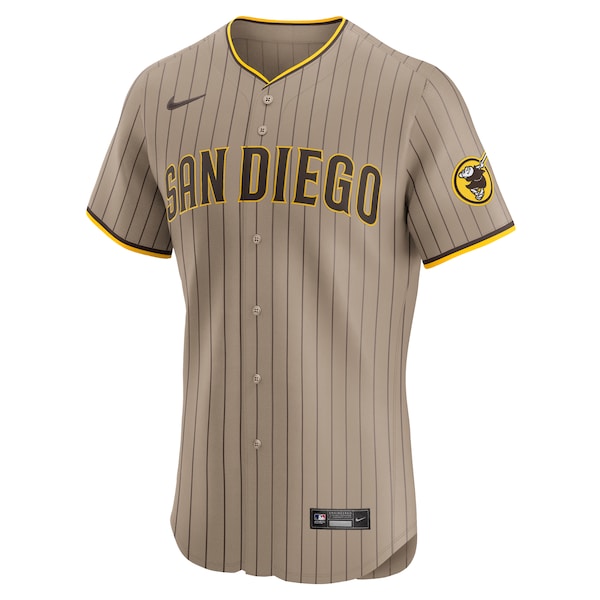 Fernando Tatis Jr. San Diego Padres Nike Alternate Elite Jersey - Sand/White - Image 3