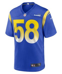 Alternative view of Eli Neal Los Angeles Rams Nike Game Jersey -  Royal