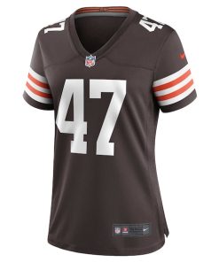 Alternative view of Charley Hughlett Cleveland Browns Nike Women's Game Jersey - Brown
