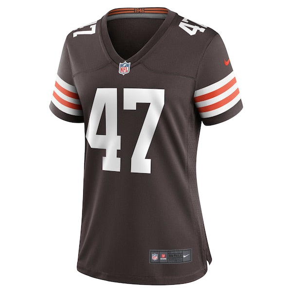 Charley Hughlett Cleveland Browns Nike Women's Game Jersey - Brown - Image 2