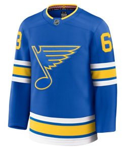 Alternative view of Jake Neighbours St. Louis Blues  Home Premium Jersey - Blue