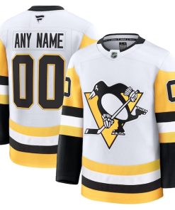 Pittsburgh Penguins  Away Premium Custom Jersey - White/Black