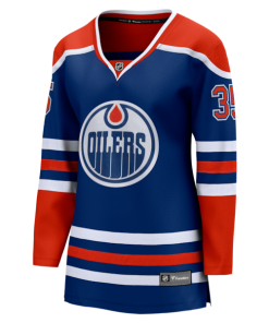 Alternative view of Tristan Jarry Edmonton Oilers  Women's Home Breakaway Player Jersey - Royal
