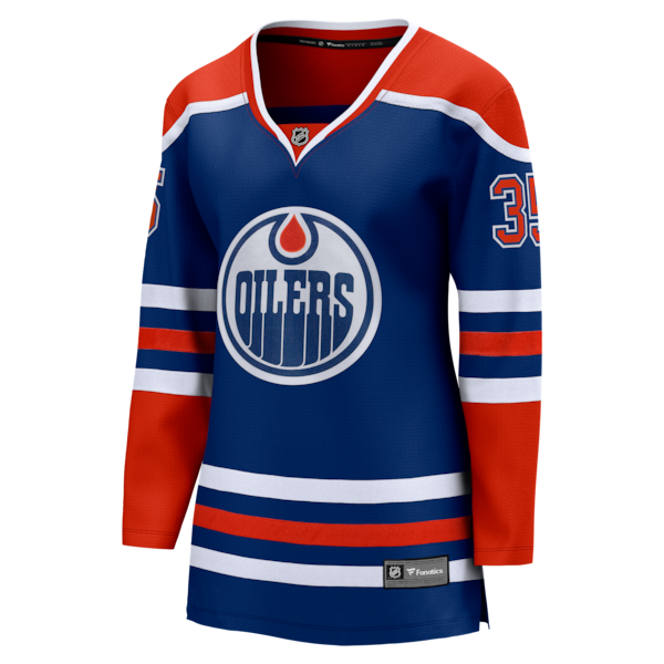 Tristan Jarry Edmonton Oilers Women's Home Breakaway Player Jersey - Royal - Image 2