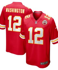 Montrell Washington Kansas City Chiefs Nike Team Game Jersey -  Red