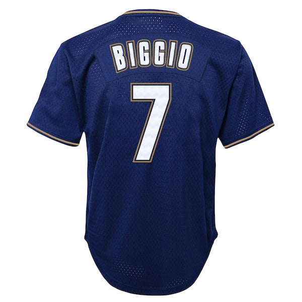 Craig Biggio Houston Astros Youth Cooperstown Collection?Mesh Batting Practice Jersey - Navy - Image 3