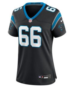 Alternative view of Nash Jensen Carolina Panthers Nike Women's Team Game Jersey -  Black