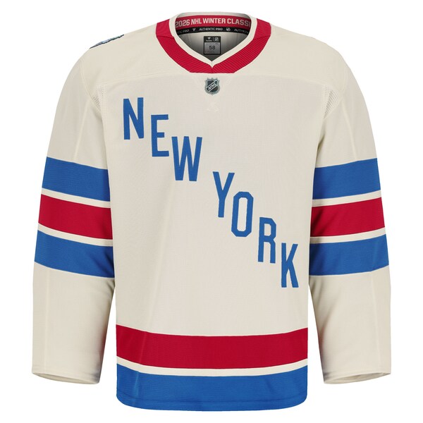 New York Rangers 2026 NHL Winter Classic Authentic Pro Jersey - Beige - Image 2