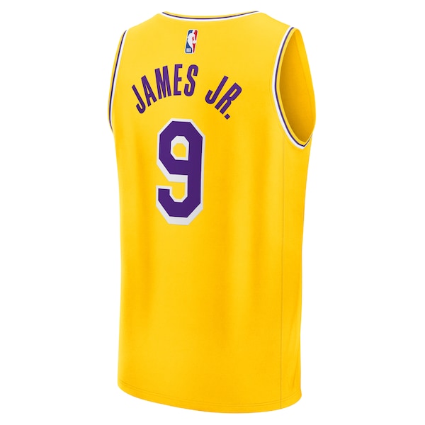 Bronny James Los Angeles Lakers 2024 NBA Draft Fast Break Player Jersey - Icon Edition - Gold - Image 3