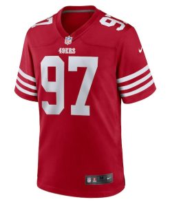 Alternative view of Nick Bosa San Francisco 49ers Nike Player Game Jersey - Scarlet