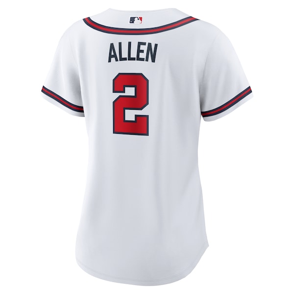 Nick Allen Atlanta Braves Nike Women's Home Replica Jersey - White - Image 3