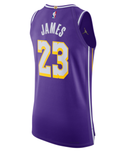 Alternative view of LeBron James Los Angeles Lakers Jordan Brand Unisex 2025/26 Authentic Jersey - Statement Edition - Purple