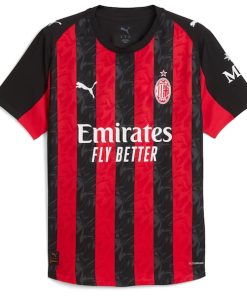 Alternative view of Rafael Le?o AC Milan Puma 2025/26 Home Authentic Player Jersey - Red