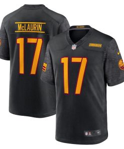 Alternative view of Terry McLaurin Washington Commanders Nike Youth Game Jersey - Black/Burgundy