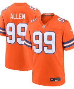 Zach Allen Denver Broncos Nike Mile High Collection 1977 Throwback Player Game Jersey - Orange