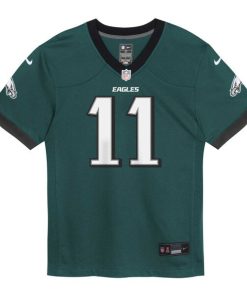 Alternative view of A.J. Brown Philadelphia Eagles Nike Preschool Game Jersey - Midnight Green