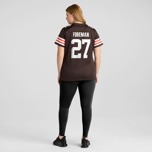 D'Onta Foreman Cleveland Browns Nike Women's Game Jersey - Brown - Image 7