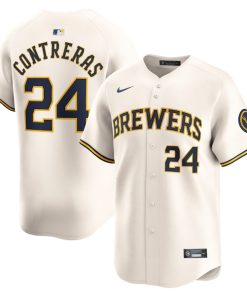 William Contreras Milwaukee Brewers Nike Home Limited Player Jersey - Cream